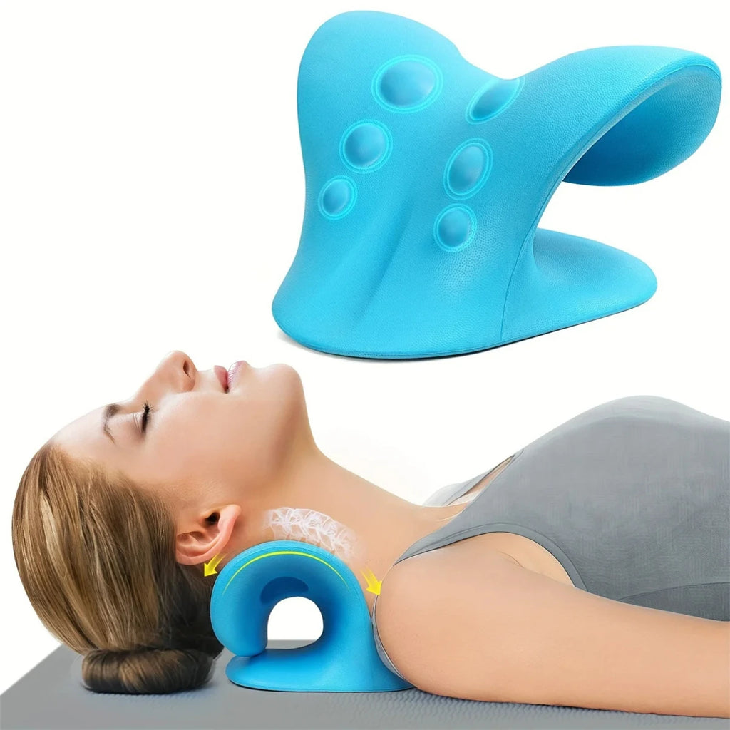 C-Shaped Neck Support & Shoulder Relaxer Pillow