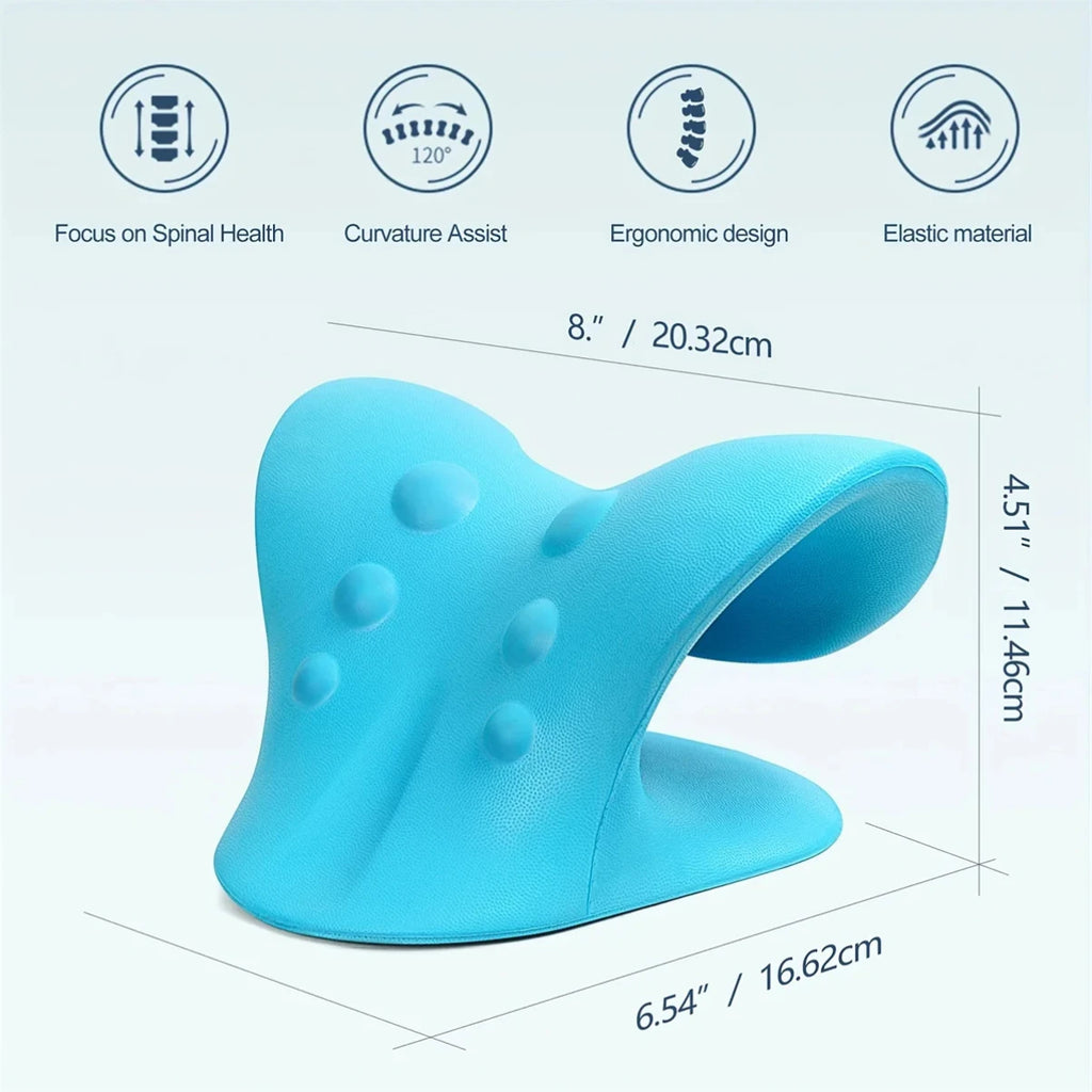 C-Shaped Neck Support & Shoulder Relaxer Pillow